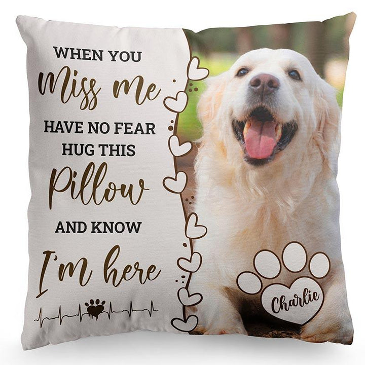 Custom Pet Pillow, Pet Memorial Gift - GiftShire