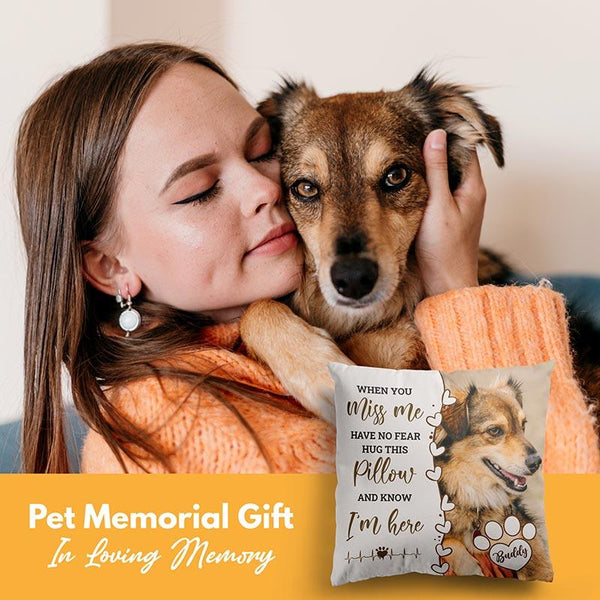 Custom Pet Pillow, Pet Memorial Gift - GiftShire