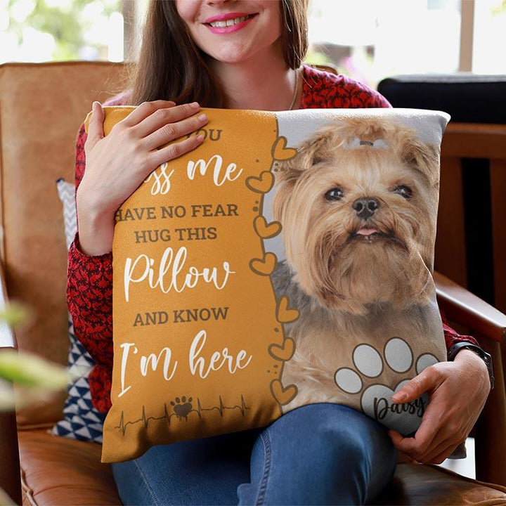 Custom Pet Pillow, Pet Memorial Gift - GiftShire