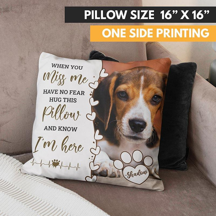 Custom Pet Pillow, Pet Memorial Gift - GiftShire