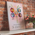 Custom Photo Bouquet for MOM – Wall Art Poster, Canvas