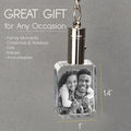 Personalized 3D Crystal Photo Keychain with Led Light - GiftShire