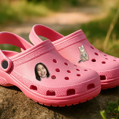 Custom Photo Cut Out Crocs Accessories