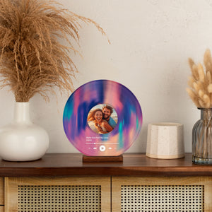 Custom Photo Engraved Music Record Plaque - GiftShire