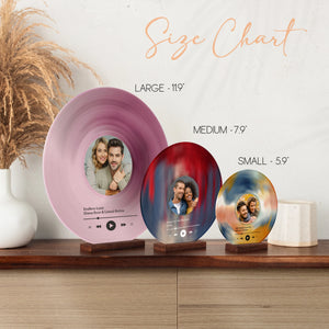 Custom Photo Engraved Music Record Plaque - GiftShire