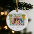 Handcrafted Ceramic Bisque Ornament - Custom with Family Photo