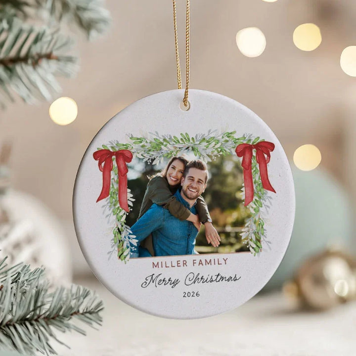Handcrafted Ceramic Bisque Ornament - Custom with Family Photo – GiftShire