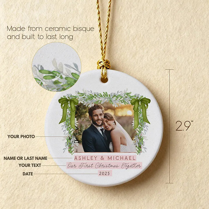 Handcrafted Ceramic Bisque Ornament - Custom with Family Photo – GiftShire