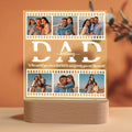 Custom Photo Frame Night Light for Dad - Multiple Photo Upload