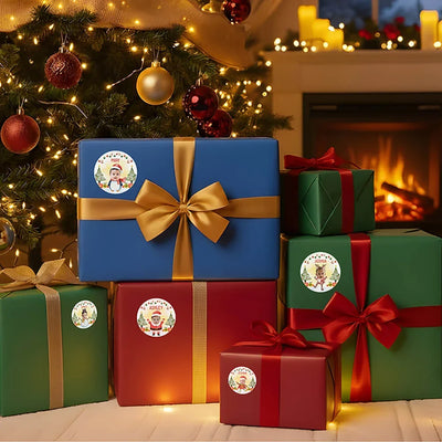 Custom Photo Stickers of Your Kids for Christmas Gifting