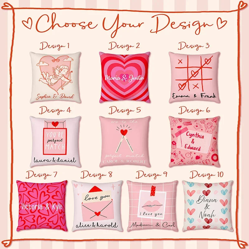 Custom Pillowcase for Valentine Couples Who Love Good Cuddle
