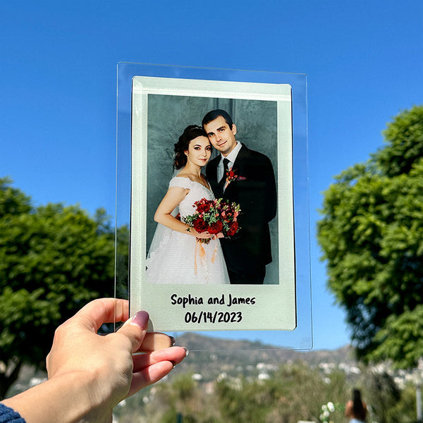 Custom Polaroid Photo Plaque Frame for Desktop - GiftShire
