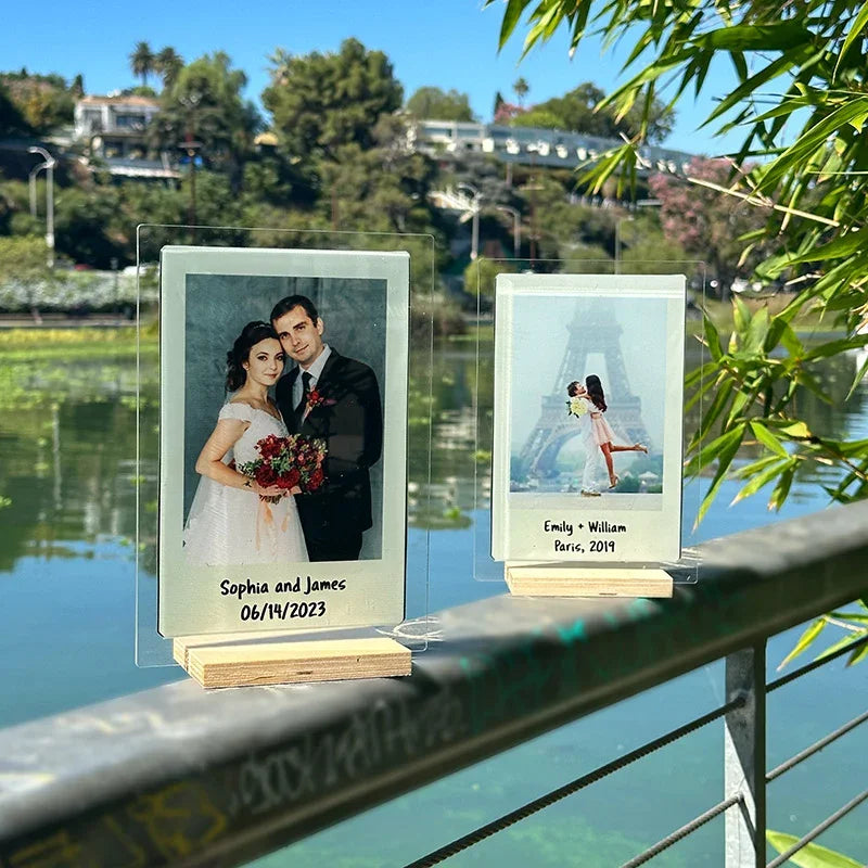Custom Polaroid Photo Plaque Frame for Desktop - GiftShire