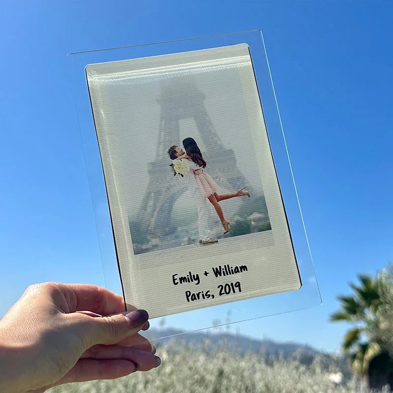 Custom Polaroid Photo Plaque Frame for Desktop - GiftShire
