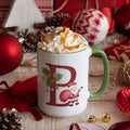 Custom Santa Initial Christmas Mug - 11oz & 15oz Ceramic