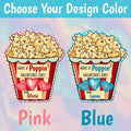Custom Set of 6 Popcorn Stickers – Valentine’s Day Packaging Stickers