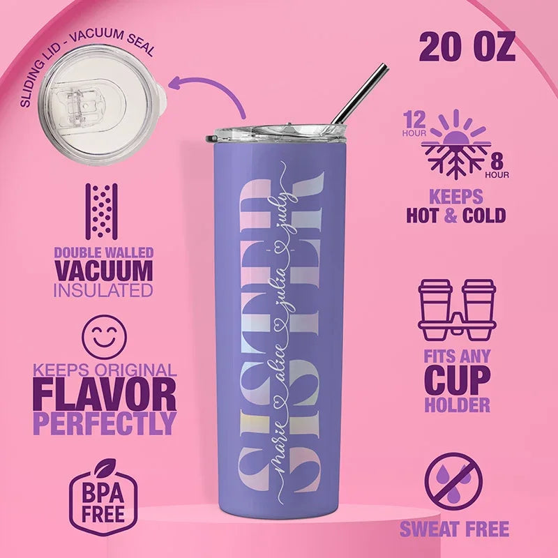 Custom Sister Gifts – Matching Custom Tumblers for BFF