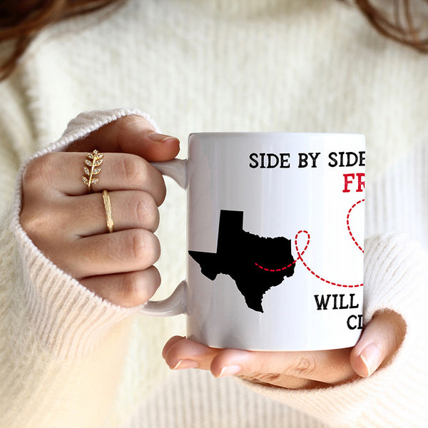 Custom State Connection Mug, Long Distance Gift For Everyone