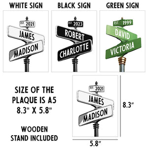 Custom Street Name Sign & Decorative Plaque - GiftShire