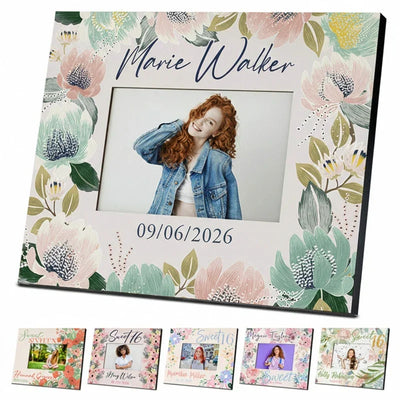 Custom Sweet 16 Picture Frames – Floral Design