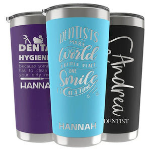 Custom Tumbler Gifts for Dentists & Dental Hygienists - GiftShire