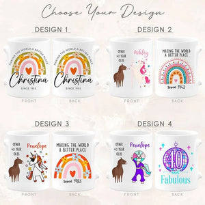 Unique Birthday Gift Design - New Year Custom Mug - GiftShire