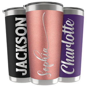 Custom Vacuum Insulated Tumbler with Engraved Name - GiftShire