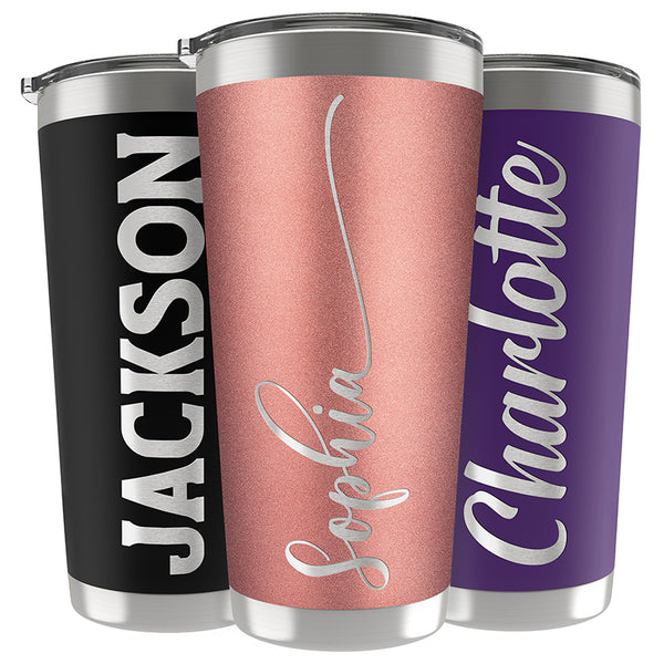 Custom Vacuum Insulated Tumbler with Engraved Name - GiftShire