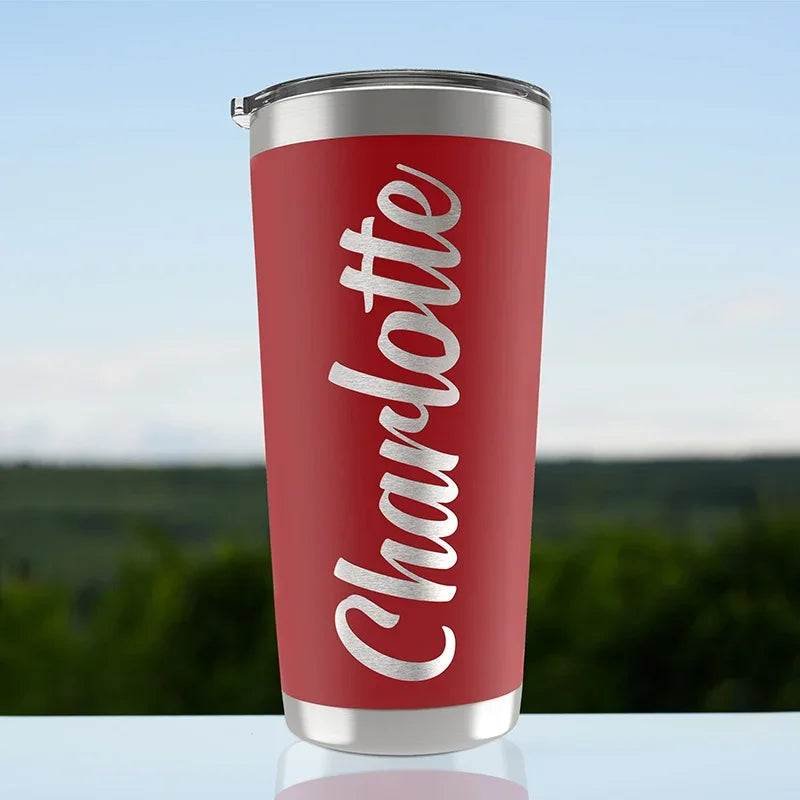 Custom Vacuum Insulated Tumbler with Engraved Name - GiftShire
