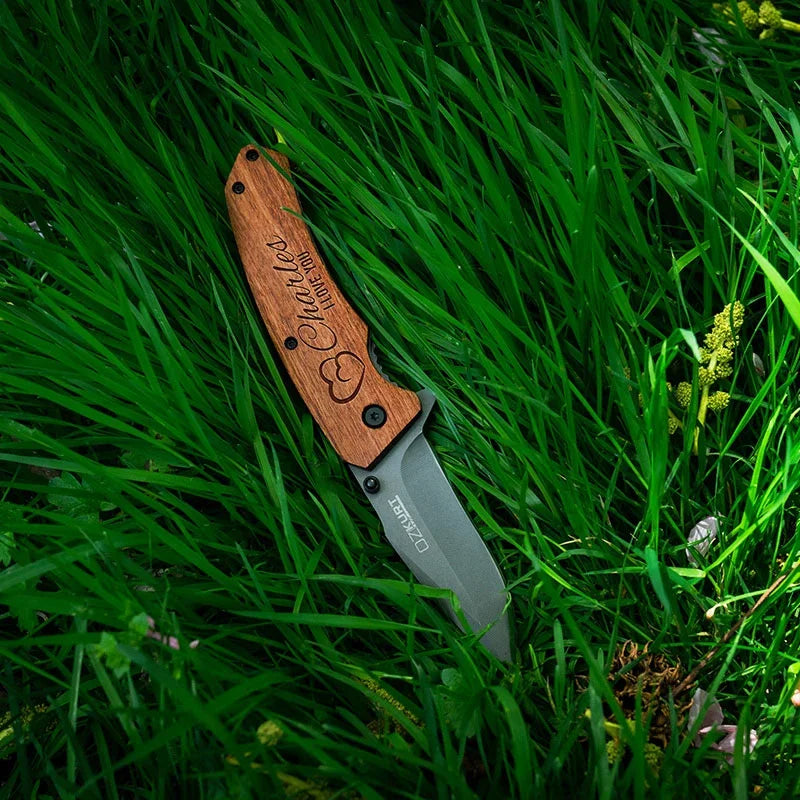 Custom Valentines Engraved Pocket Knife for Men - GiftShire
