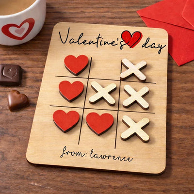 Custom Valentine's Tic Tac Toe Game: The Courts of Love