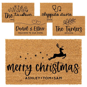 Custom Welcome Doormat – 20 Design Options - GiftShire