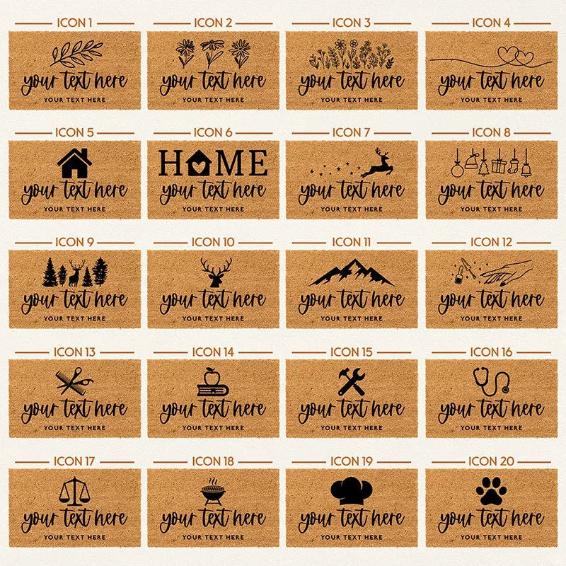 Custom Welcome Doormat – 20 Design Options - GiftShire