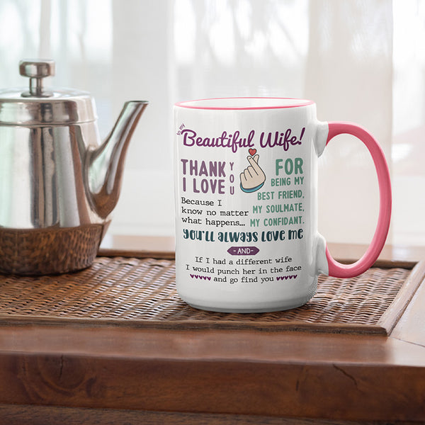 Custom Wife Illustration Coffee Mug