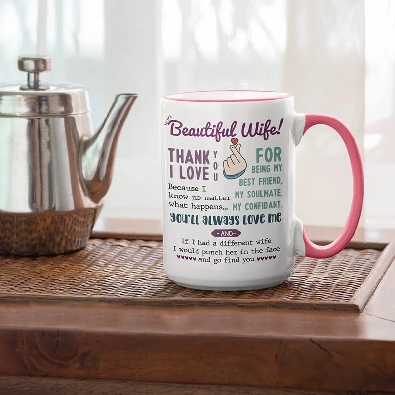 Custom Wife Illustration Coffee Mug