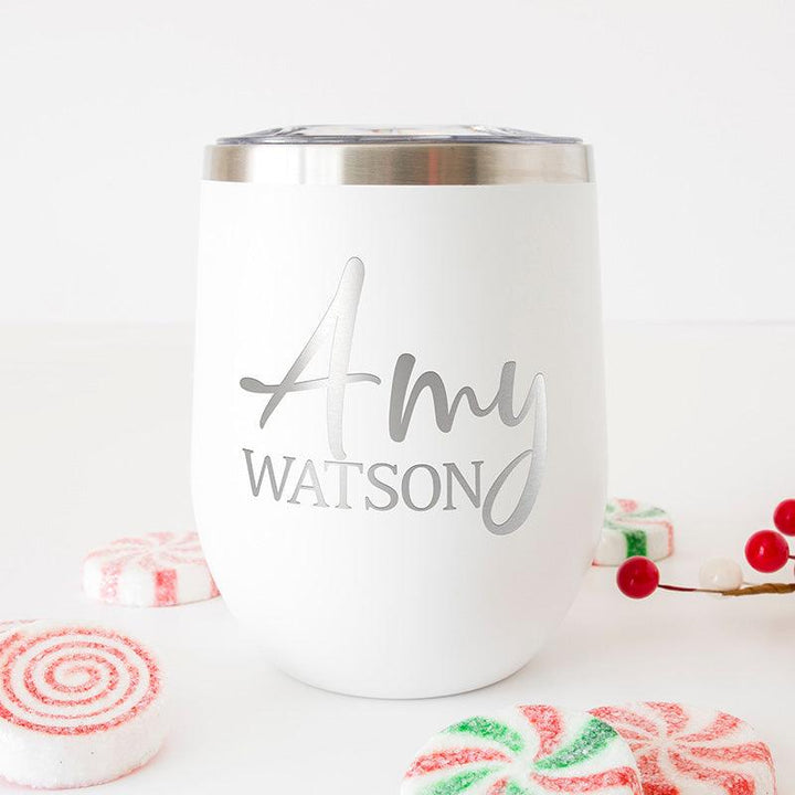 Custom Wine Tumbler, Personalized Wine Cup - GiftShire