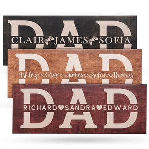Custom Wooden Dad Sign - GiftShire