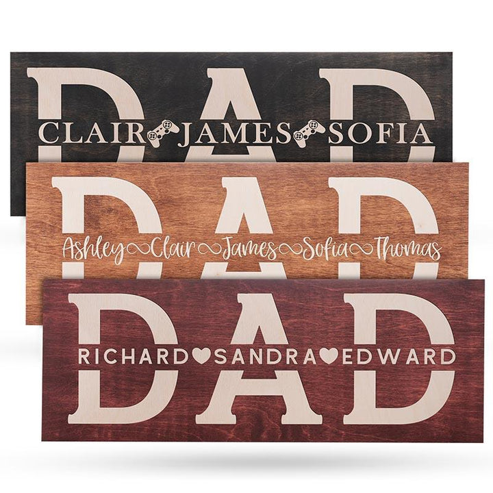 Custom Wooden Dad Sign - GiftShire