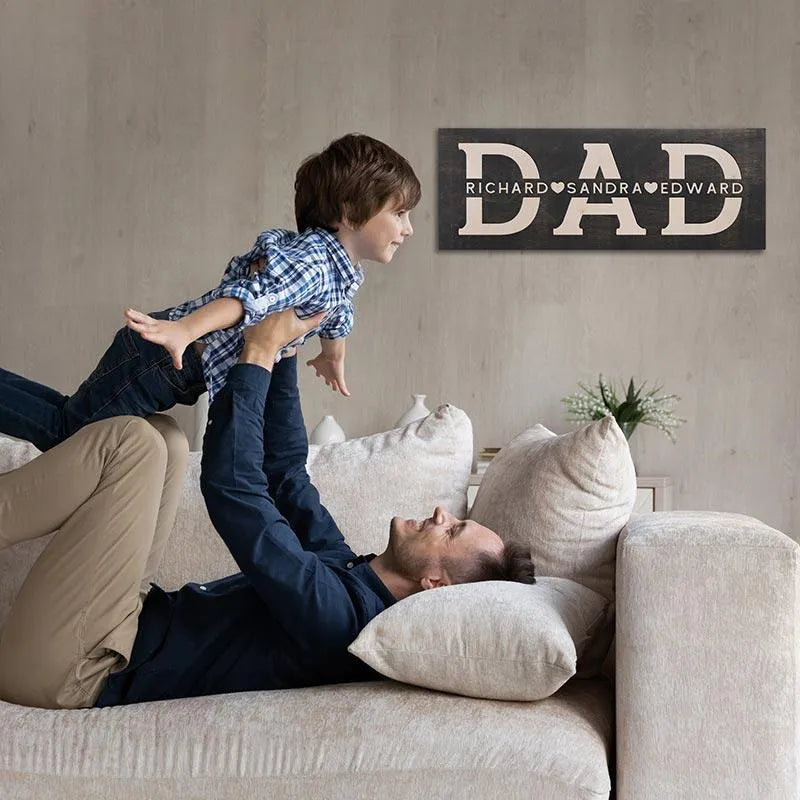 Custom Wooden Dad Sign - GiftShire