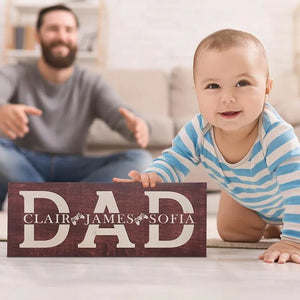 Custom Wooden Dad Sign - GiftShire