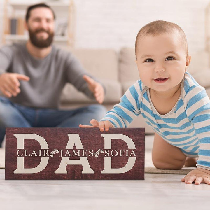 Custom Wooden Dad Sign - GiftShire