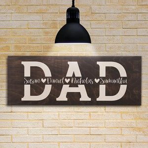 Custom Wooden Dad Sign - GiftShire