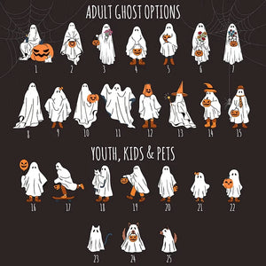 Custom Wooden Frame Ghost Family Sign - GiftShire