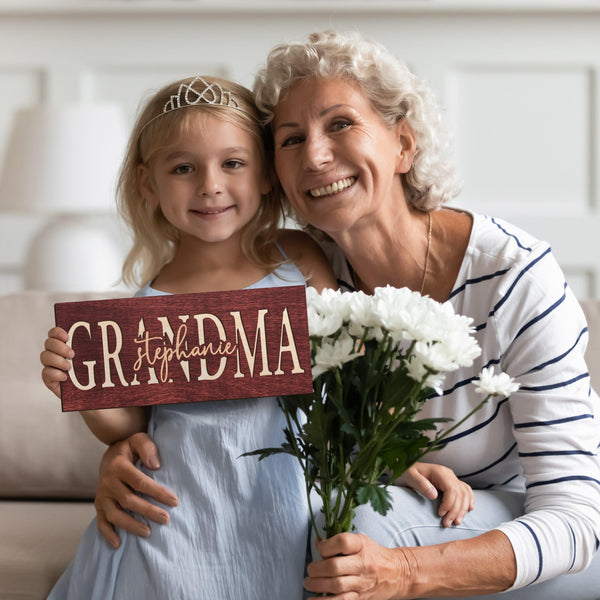 Custom Wooden Grandma Sign - GiftShire
