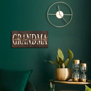Custom Wooden Grandma Sign - GiftShire