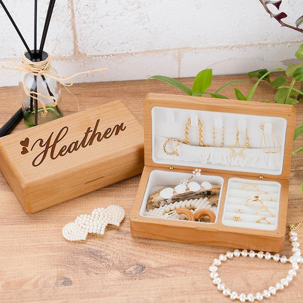 Couples Personalized Jewelry Box for Wedding & Engagement - GiftShire