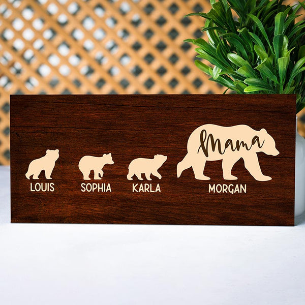 Custom Wooden Mama Bear Sign