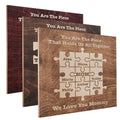 Customizable Unique Interlocking Puzzle Sign Gift for Mom