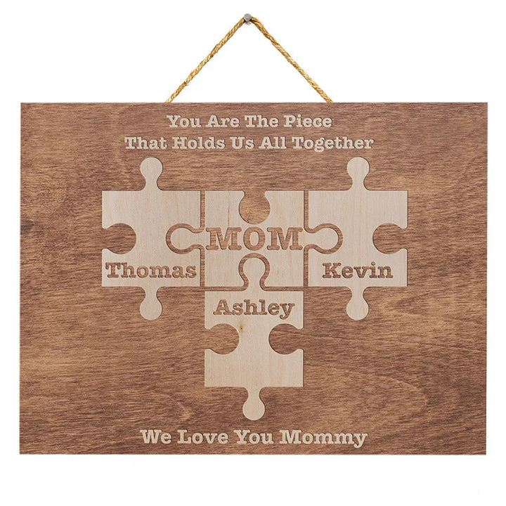 Customizable Unique Interlocking Puzzle Sign Gift for Mom – GiftShire
