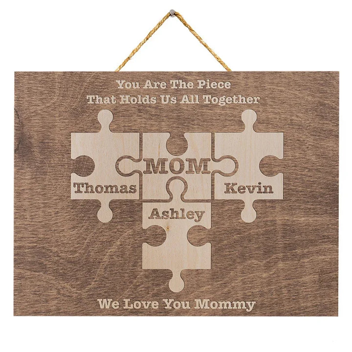 Customizable Unique Interlocking Puzzle Sign Gift for Mom – GiftShire